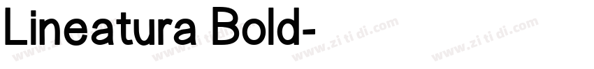 Lineatura Bold字体转换